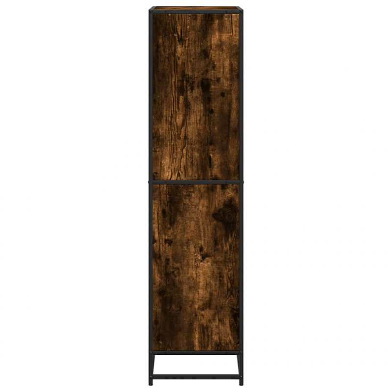 Regał, przydymiony dąb, 60x35x139 cm, materiał drewnopochodny