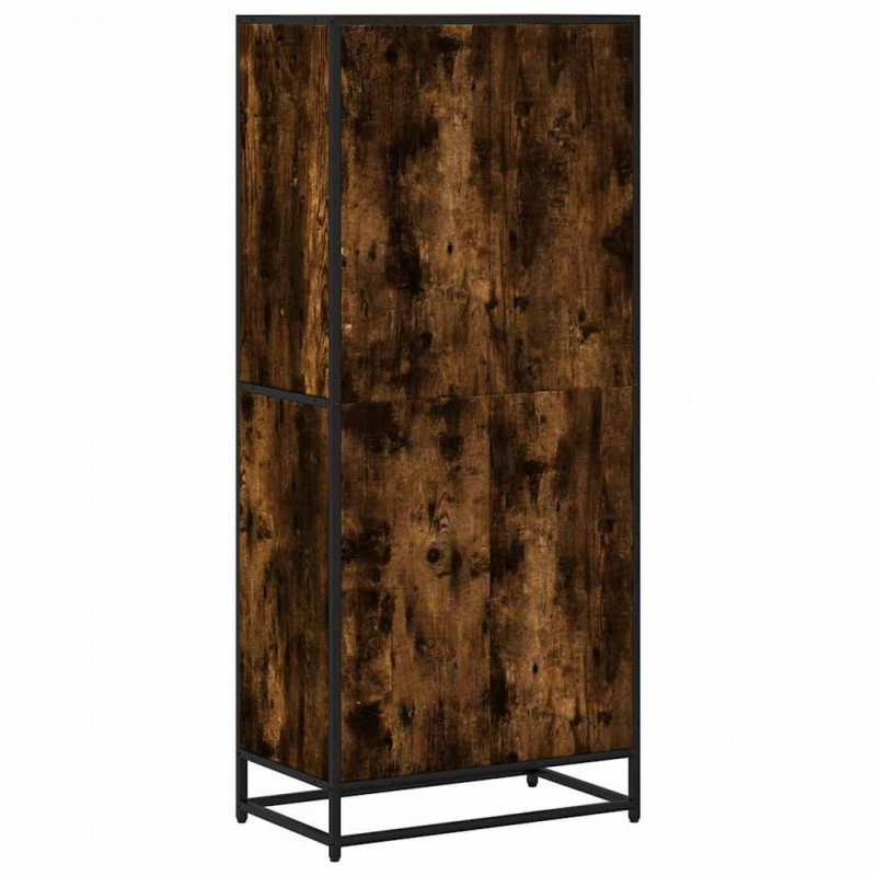 Regał, przydymiony dąb, 60x35x139 cm, materiał drewnopochodny