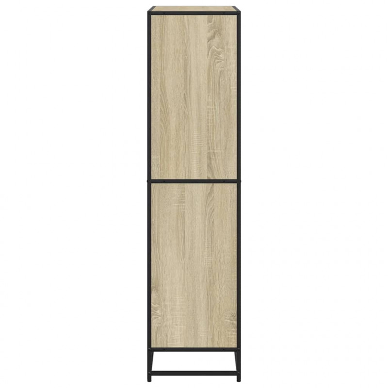 Regał, dąb sonoma, 80,5x35x139 cm, materiał drewnopochodny