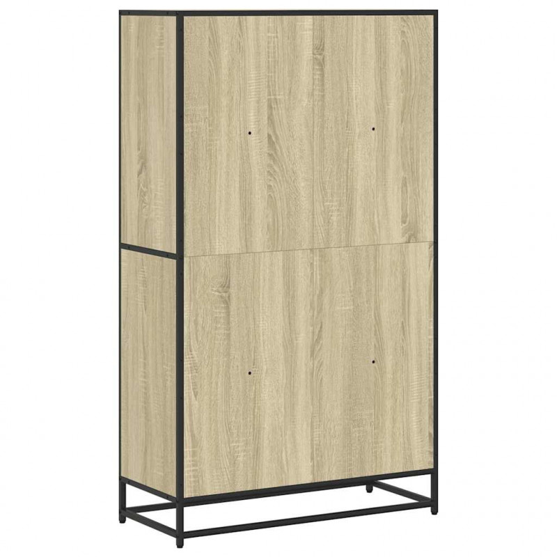 Regał, dąb sonoma, 80,5x35x139 cm, materiał drewnopochodny