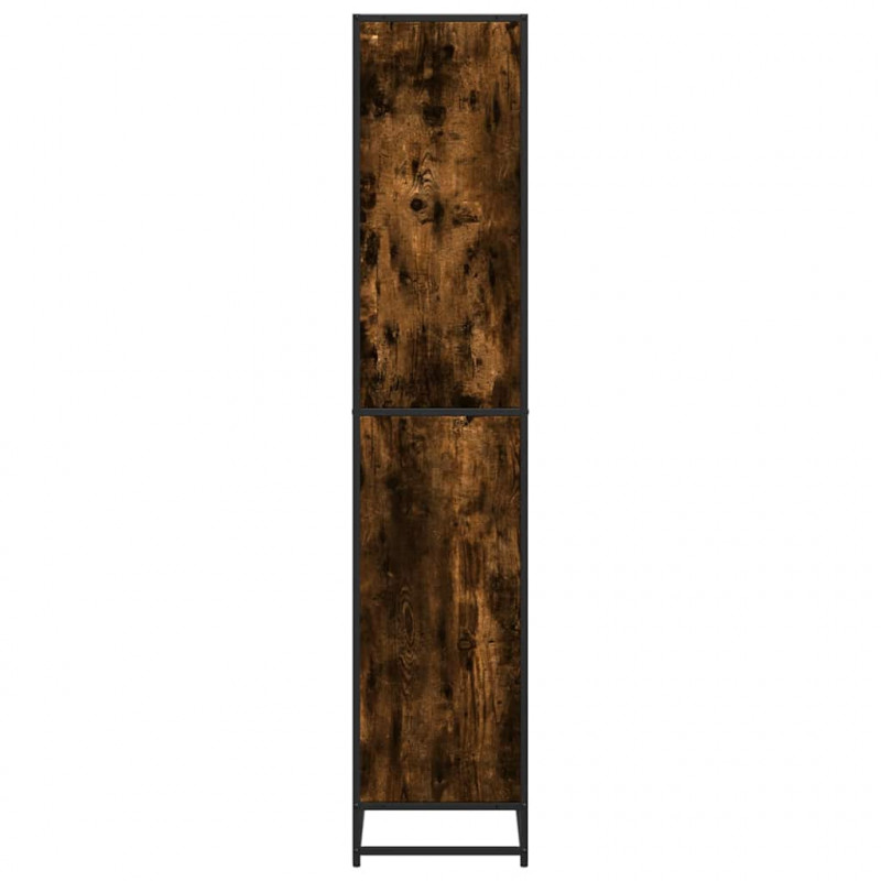 Regał, przydymiony dąb, 60x35x170,5 cm, materiał drewnopochodny