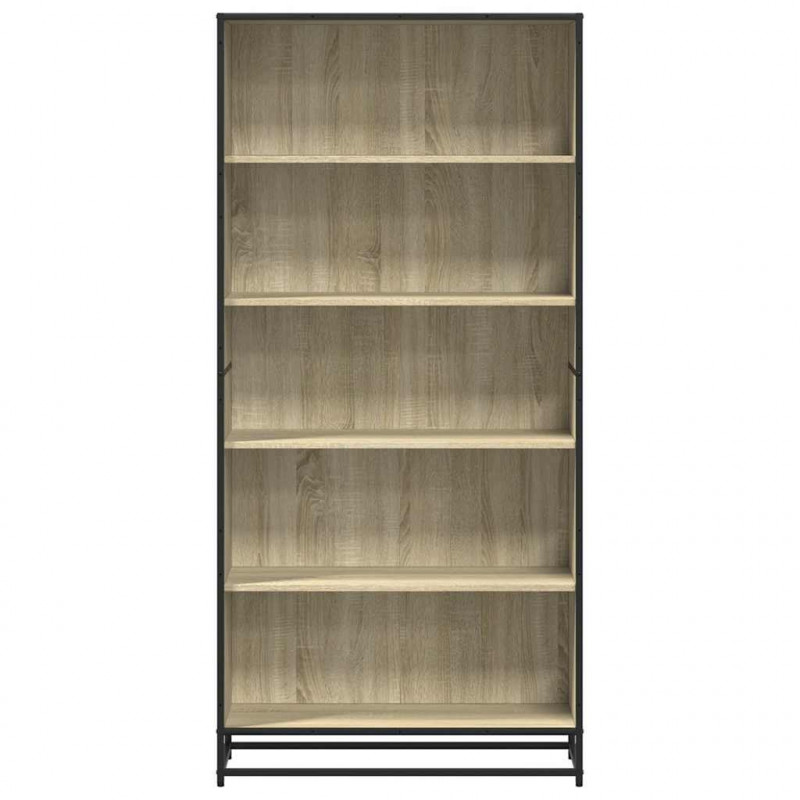 Regał, dąb sonoma, 80,5x35x170,5 cm, materiał drewnopochodny