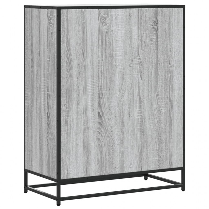Szafka na buty, szary dąb sonoma, 75x38x97,5 cm