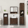 2-częściowy zestaw mebli łazienkowych, brązowy dąb