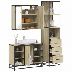 3-cz. zestaw mebli łazienkowych, kolor dąb sonoma