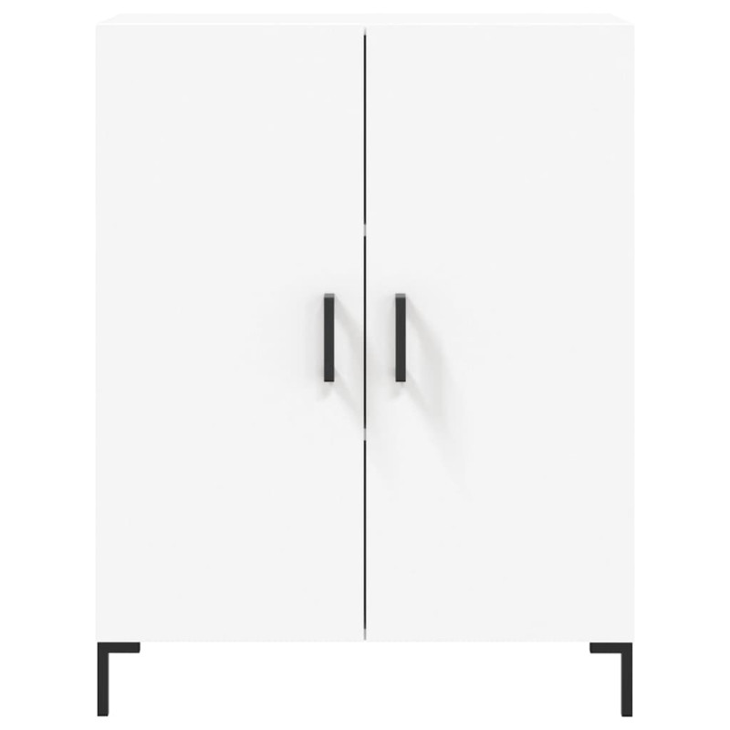 Witrynka, biała, 69,5x34x180 cm, materiał drewnopochodny