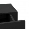 Półki ścienne z szufladą, 2 szt., czarne, 40x23,5x10 cm, MDF