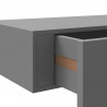 Półka ścienna z szufladą, szara, 40 x 23,5 x 10 cm, MDF