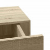 Półka ścienna z szufladą, kolor dębu, 40 x 23,5 x 10 cm, MDF
