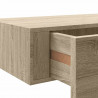 Półka ścienna z szufladą, kolor dębu, 40 x 23,5 x 10 cm, MDF