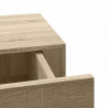 Półki ścienne z szufladą, 2 szt., dąb, 40x23,5x10 cm, MDF
