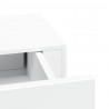 Półki ścienne z szufladą, 2 szt., białe, 60 x 23,5 x 10 cm, MDF