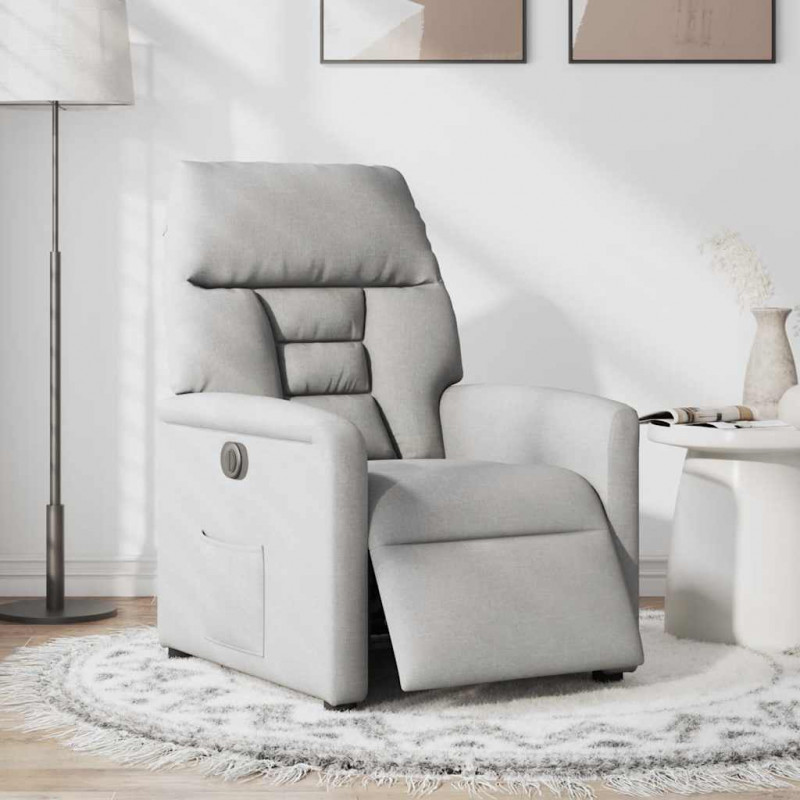 Elektryczny fotel rozkładany Cloud Grey Fabric