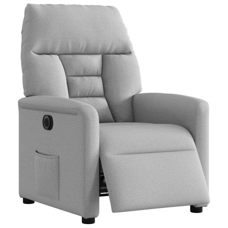 Elektryczny fotel rozkładany Cloud Grey Fabric