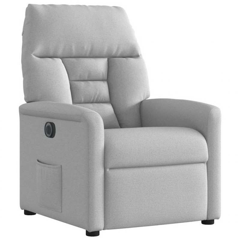 Elektryczny fotel rozkładany Cloud Grey Fabric