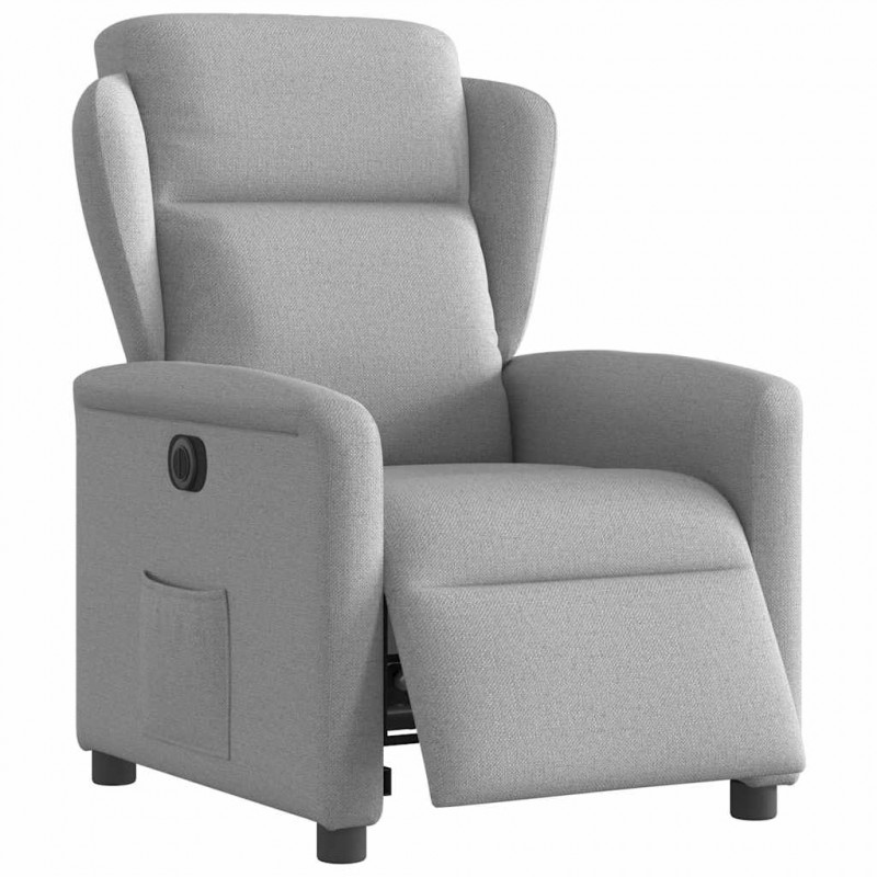 Elektryczny fotel rozkładany Cloud Grey Fabric