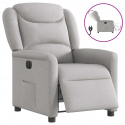 Elektryczny fotel rozkładany Cloud Grey Fabric