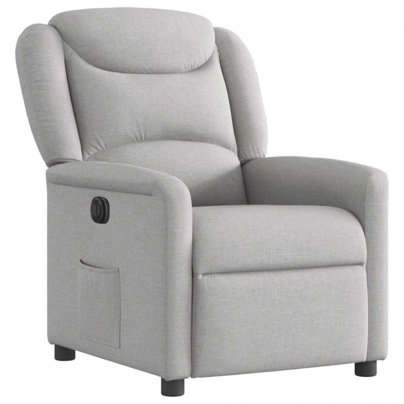 Elektryczny fotel rozkładany Cloud Grey Fabric