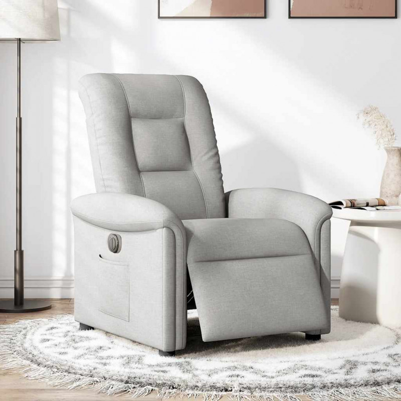 Elektryczny fotel rozkładany Cloud Grey Fabric
