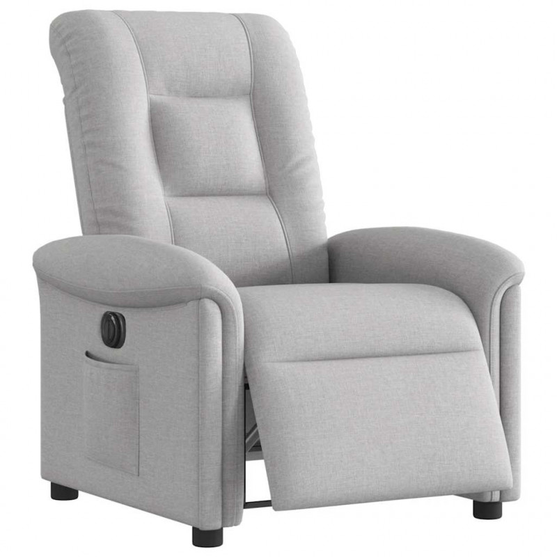 Elektryczny fotel rozkładany Cloud Grey Fabric