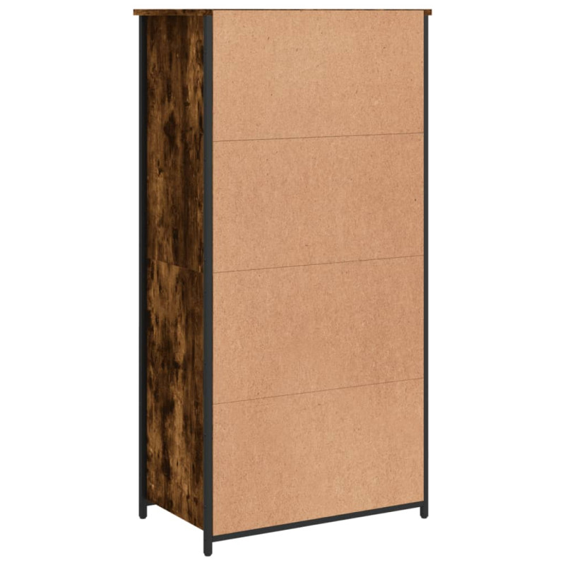 Szafka, przydymiony dąb, 62x36x121,5cm, materiał drewnopochodny