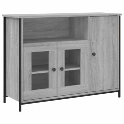 Szafka, szary dąb sonoma, 100x35x75 cm, materiał drewnopochodny