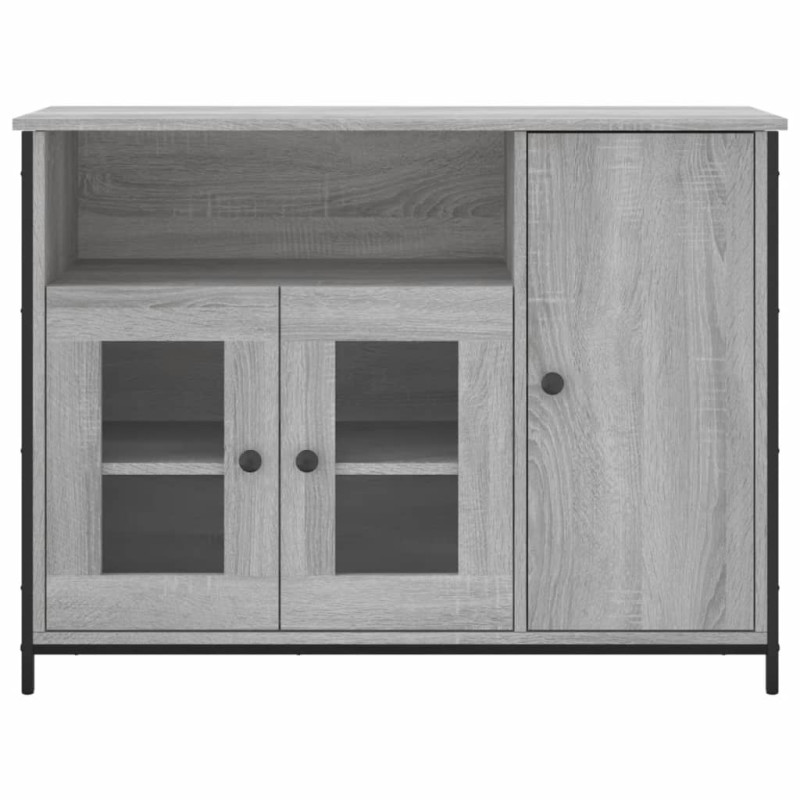 Szafka, szary dąb sonoma, 100x35x75 cm, materiał drewnopochodny