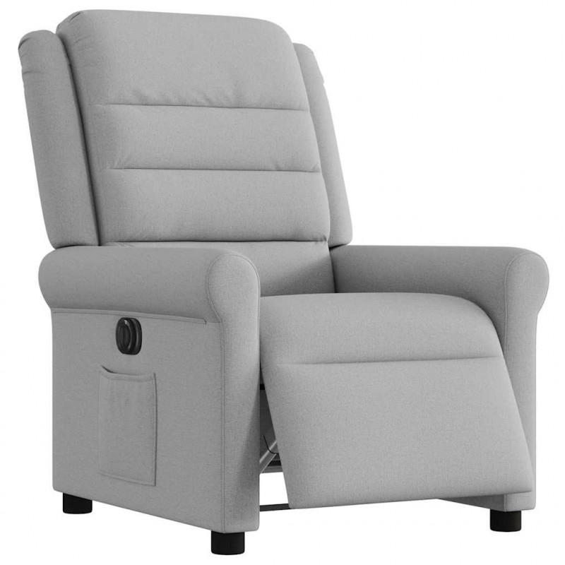 Elektryczny fotel rozkładany Cloud Grey Fabric