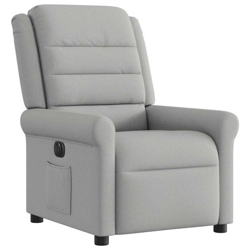Elektryczny fotel rozkładany Cloud Grey Fabric