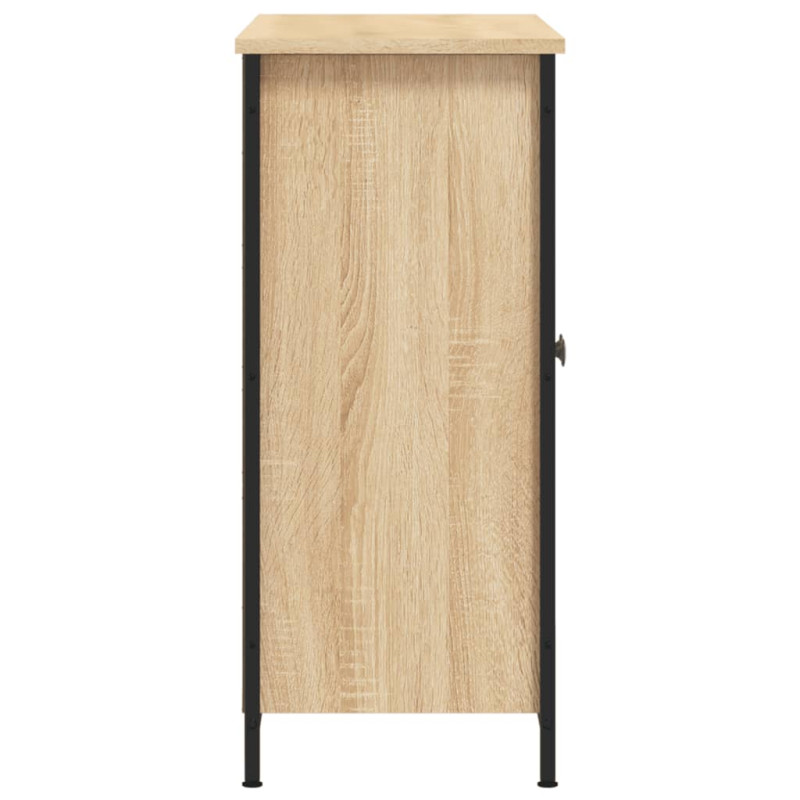 Szafka, dąb sonoma, 100x33x75 cm, materiał drewnopochodny