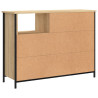 Szafka, dąb sonoma, 100x33x75 cm, materiał drewnopochodny