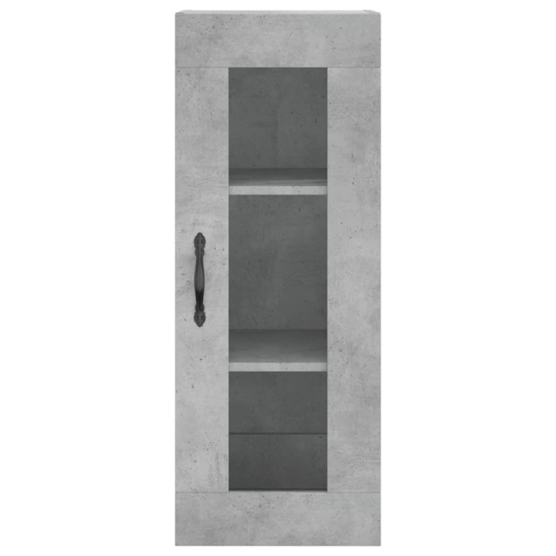 Wysoka szafka, szarość betonu, 34,5x34x180 cm