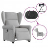 Elektryczny fotel rozkładany Cloud Grey Fabric
