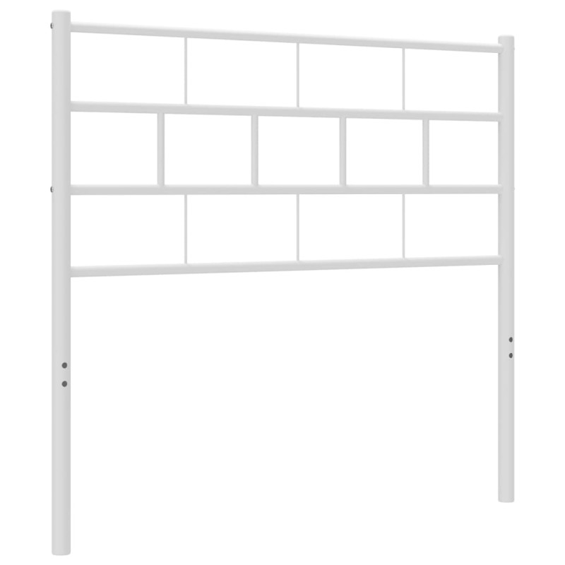 Metalowe wezgłowie, białe, 80 cm