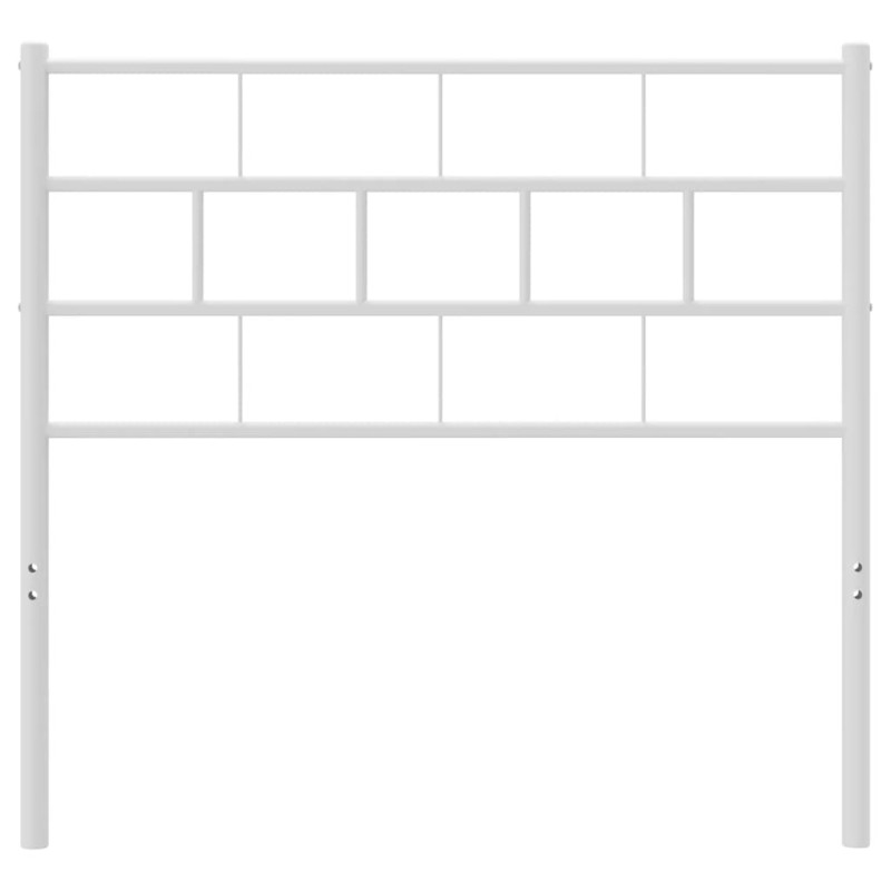 Metalowe wezgłowie, białe, 80 cm