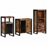 Zestaw mebli łazienkowych 3 pcs Lite Drewno Recyklingowe