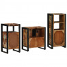 Zestaw mebli łazienkowych 3 pcs Lite Drewno Recyklingowe