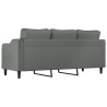Sofa 3-osobowa, ciemnoszara, 180 cm, tapicerowana tkaniną