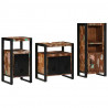 Zestaw mebli łazienkowych 3 pcs Lite Drewno Recyklingowe
