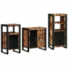 Zestaw mebli łazienkowych 3 pcs Lite Drewno Recyklingowe