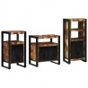 Zestaw mebli łazienkowych 3 pcs Lite Drewno Recyklingowe