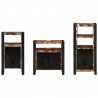 Zestaw mebli łazienkowych 3 pcs Lite Drewno Recyklingowe