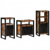 Zestaw mebli łazienkowych 3 pcs Lite Drewno Recyklingowe