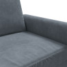 Sofa 2-osobowa, ciemnoszary, 120 cm, tapicerowana aksamitem