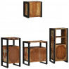 Zestaw mebli łazienkowych 4 pcs Lite Drewno Recyklingowe