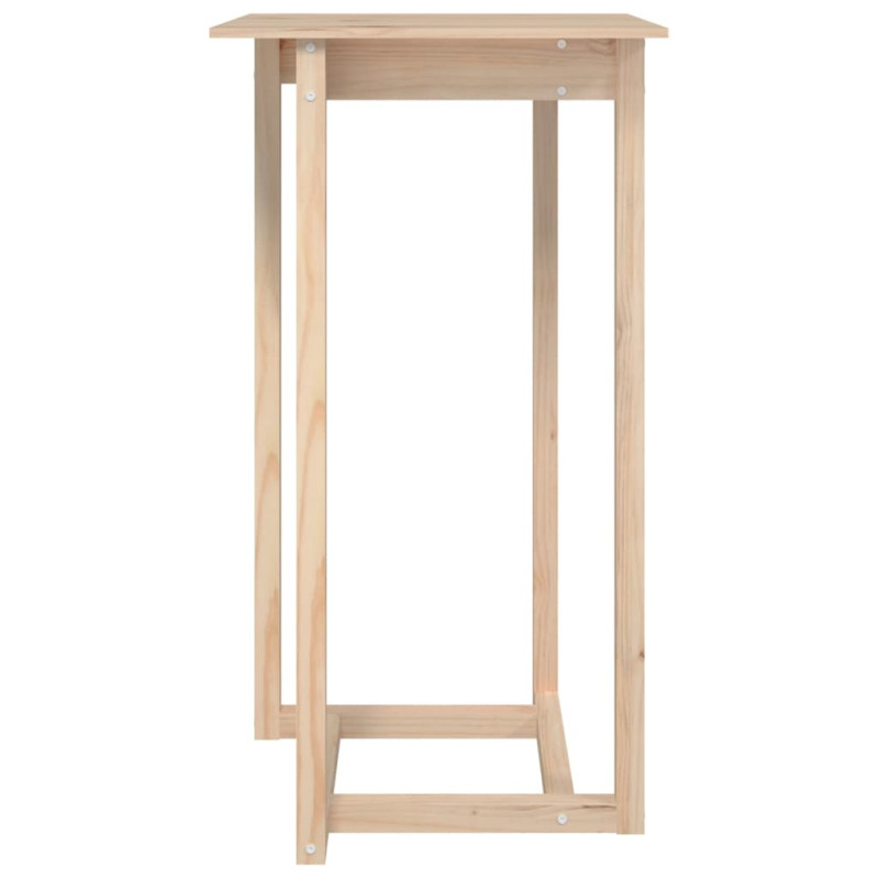 Stolik barowy, 60x60x110 cm, lite drewno sosnowe