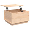 Stolik kawowy, 60x50x35 cm, lite drewno sosnowe