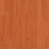 Rama łóżka bez materaca, woskowy brąz, 135x190 cm, lita sosna