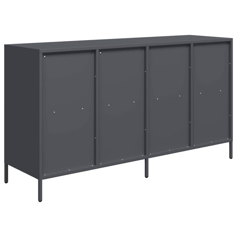 Szafka, antracytowa, 135x39x73,5 cm, stal walcowana na zimno