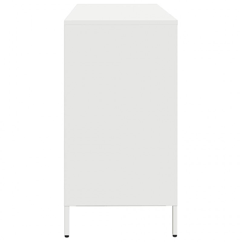 Szafka, biała, 135x39x73,5 cm, stal walcowana na zimno